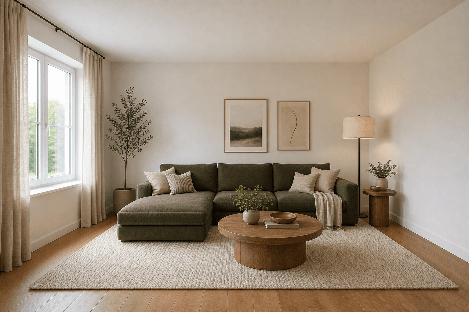 Living room interior design sample